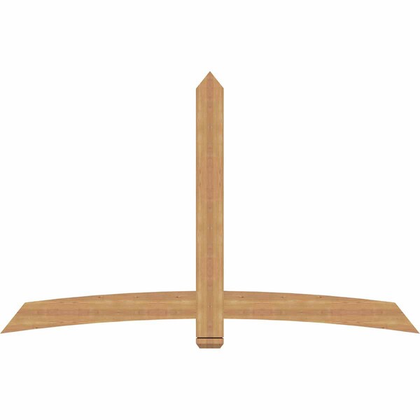 Ekena Millwork Bellingham Timber Gable Bracket, Western Red Cedar, 84"W x 53"H x 1 1/2"D x 5 1/2"F, 15/12 Pitch GBW084X53X0206BEL00SWR - main